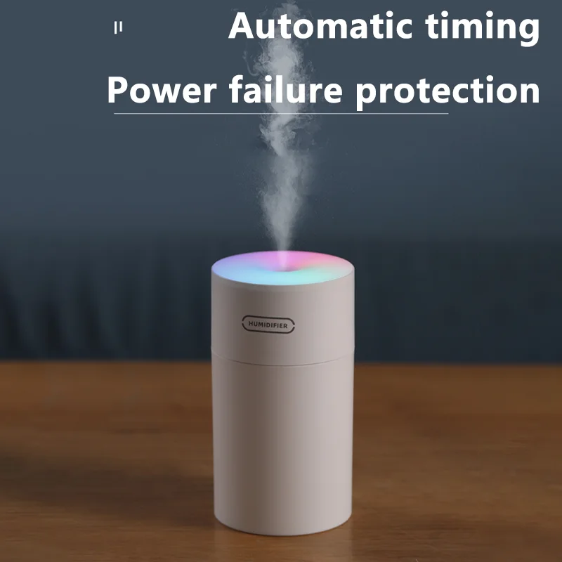Cyke Hot Sale 270ml Car Small Air Humidifier Aroma Diffuser Portable Rainbow Steam Smart Mist Humidifier Purifier Usb Dq108