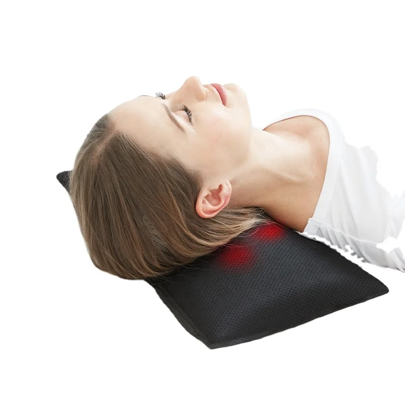 Heating Shiatsu Vibrator Pillow for Neck Shoulder Back Body Massager with Infrared Therapy Car Home Sofa Cushions Chair Kneading