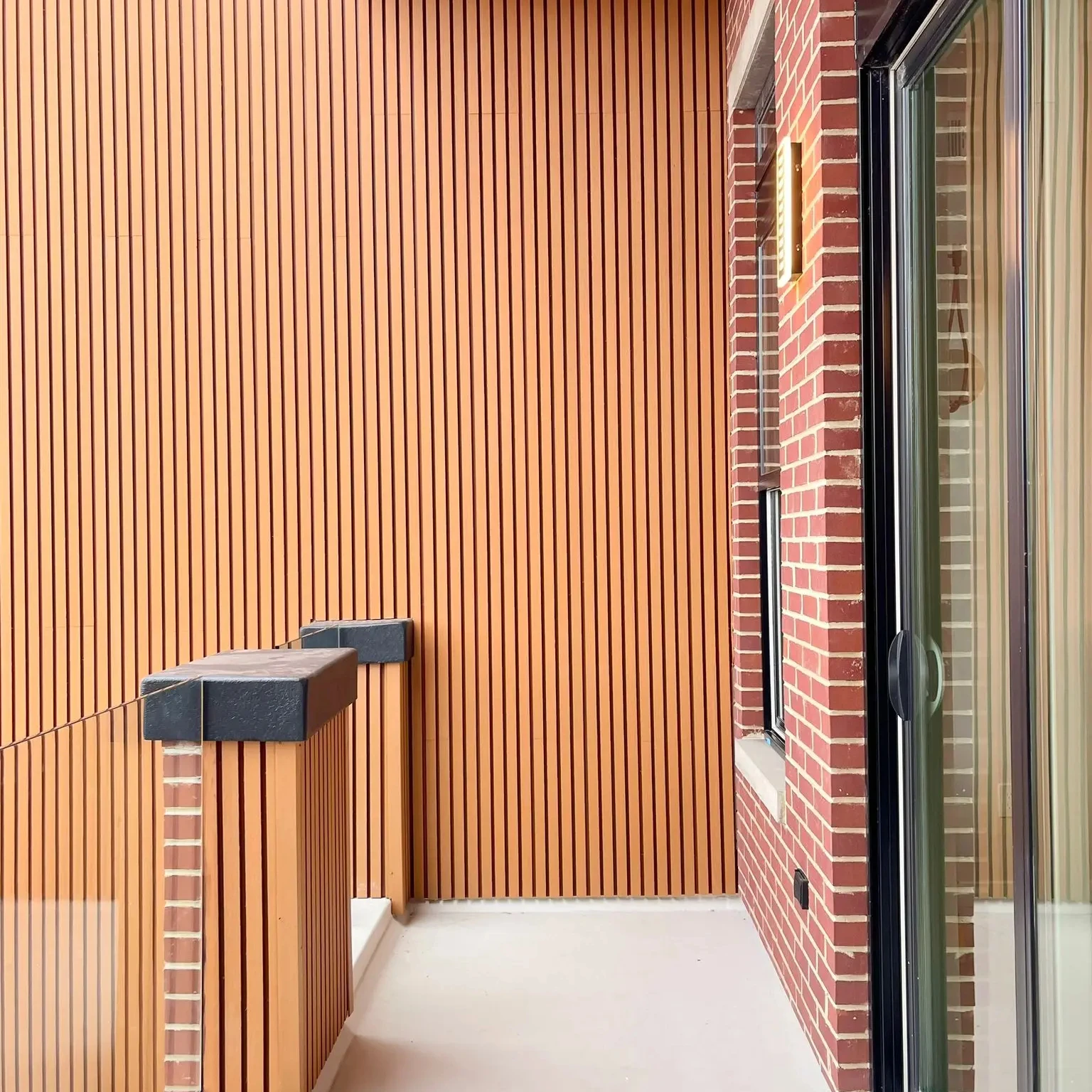 co-extrusion  3d Morden exterior outdoor wpc wall panel wall cladding