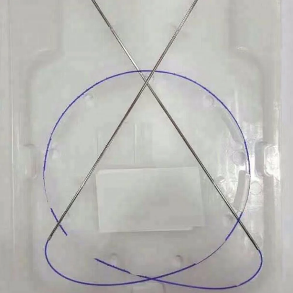 Long Lifting Effect 19g 20g 100mm 400mm Barbed Suture Eye Brows Lifting Remove Double Chin Double Needle Pdo Threads