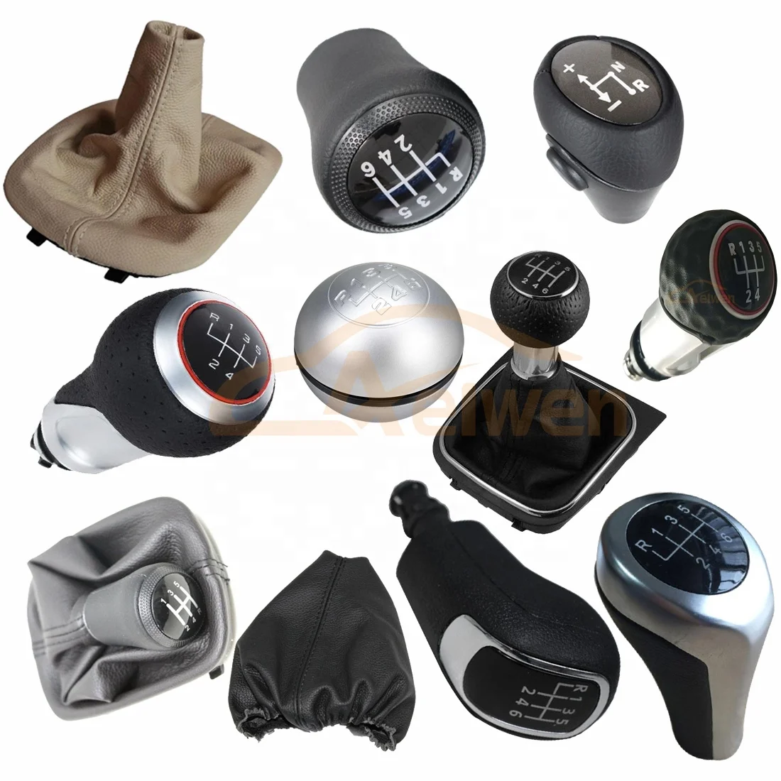 Aelwen Car Auto Gear Handle Gear Shift Knob Used For FORD 6G  1798600    7G9R-7217-CKD