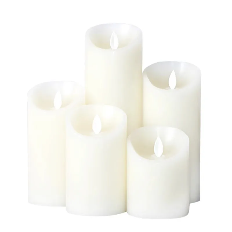 Wedding And Event Decorations Artificial Candle Led Church Candles Led Candle With Moving Dancing Flame Led Pillar Candles