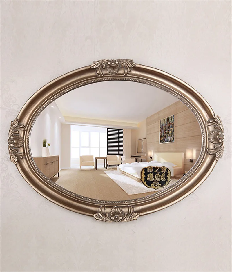 
MOK Top sale nature decorative polyurethane framed wall mounted mirror for living room 