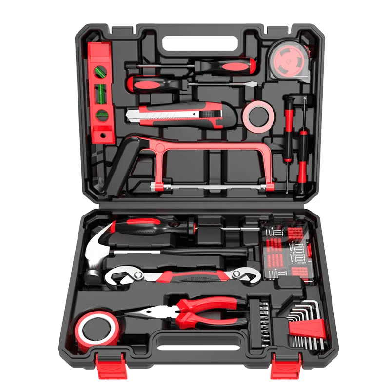 Home Toolbox Hardware Kit Protective Case Including Bits Combination Wrenches DIY Garden Applications OEM Customizable Box
