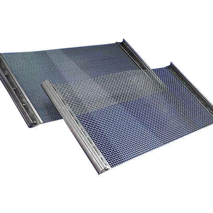 65MN Stainless steel Replacement crimped wire mesh sand gravel crusher hooked vibrating sieve screen for Mining and