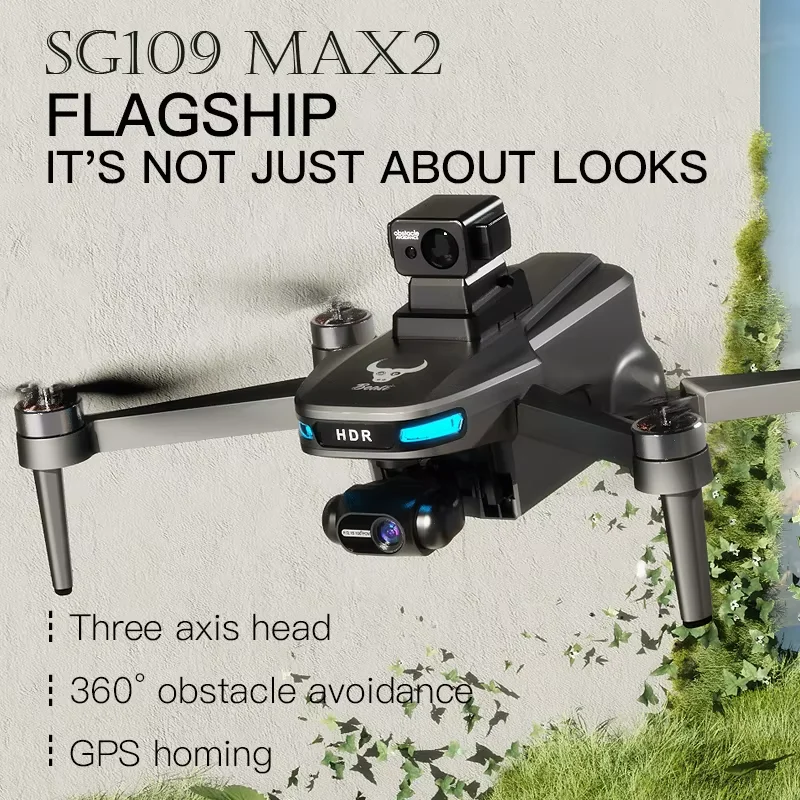SJY-SG109 Профессиональный Дрон MAX2 с GPS 30 м smart follow HD camera esc 5g wifi 1 2 км