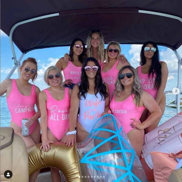 Custom Logo Bridesmaid Swimsuit One piece Swimsuits for Wedding Vacation