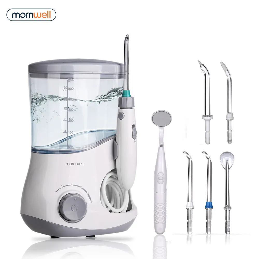 Mornwell 600ml Home Use Teeth Cleaning Countertop Dental Oral Jet Irrigator Water Flosser