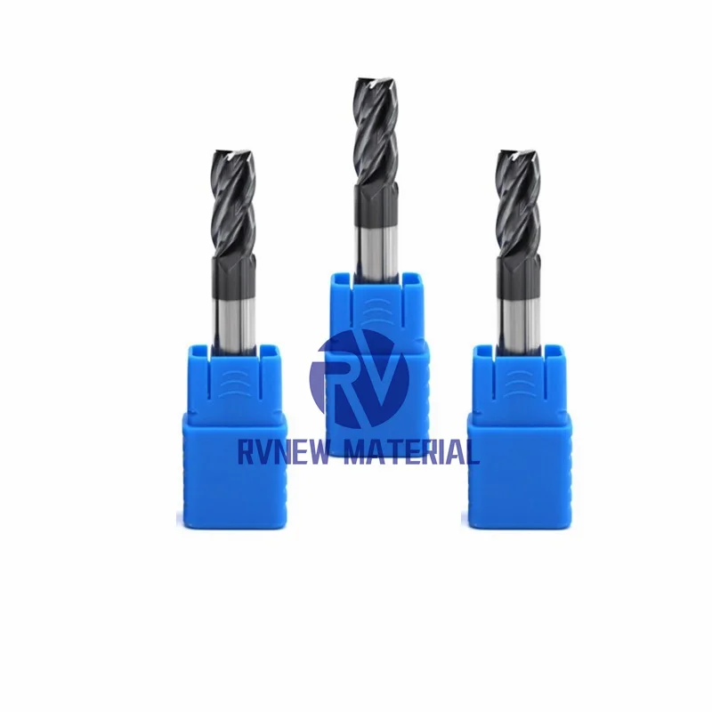 
HRC 45 degree tungsten carbide cutting tool standard length 2/3/4flute square cnc milling cutter tool end mill 