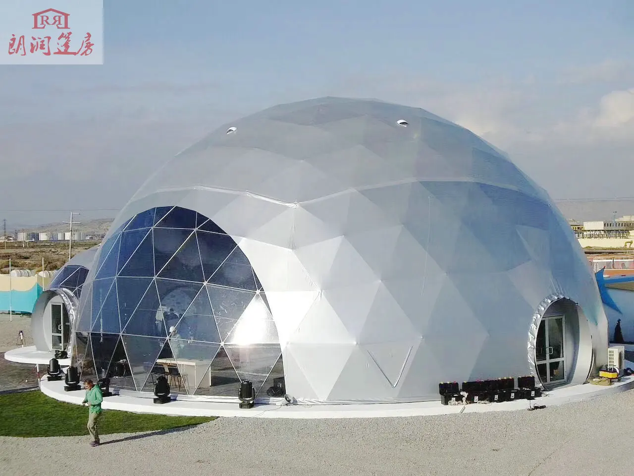 Роскошная сборная геодезическая Купольная Палатка Для гламурных глаз 8 м 10