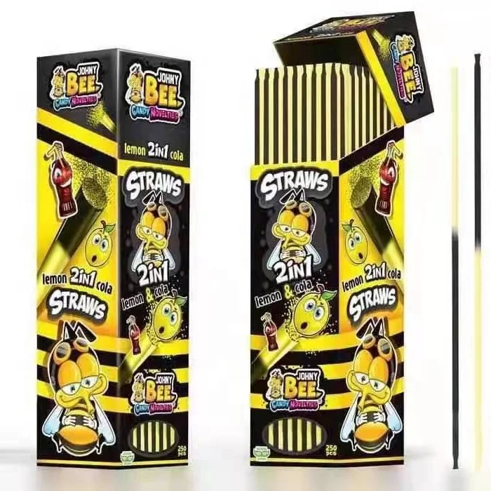 Cola 2 In 1 Lemon Powder Stick  Candy and Sweets Sour Candy