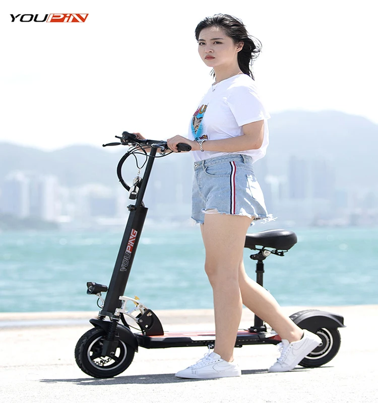 China Cheap 48v 500w Foldable Fast Fat Tire Electric Scooter For Adult 2 Wheel Scooters