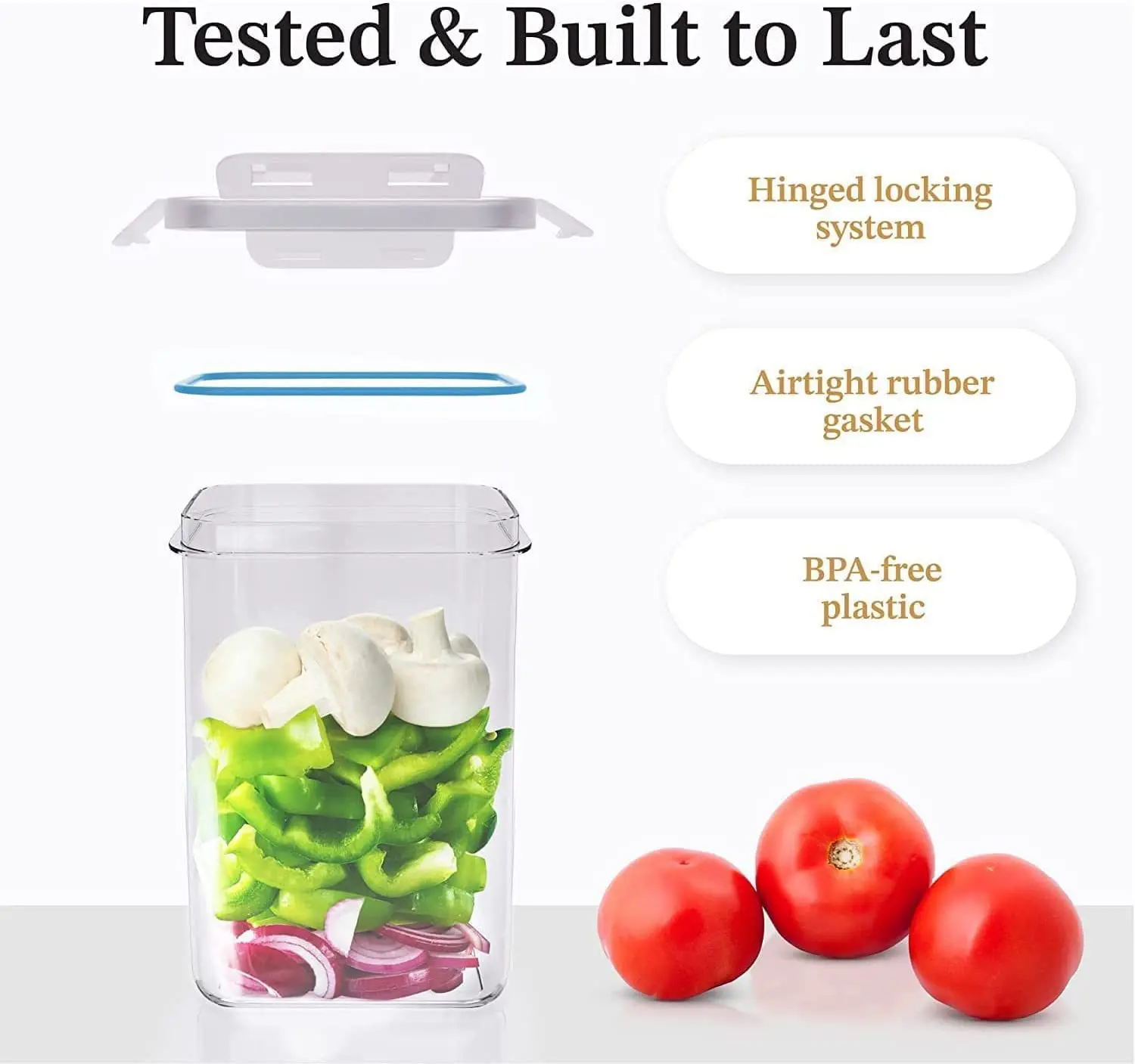 36 pcs Plastic Airtight Food Storage Containers Kitchen Organization Canisters with Lids Labels & Marker for Pantry