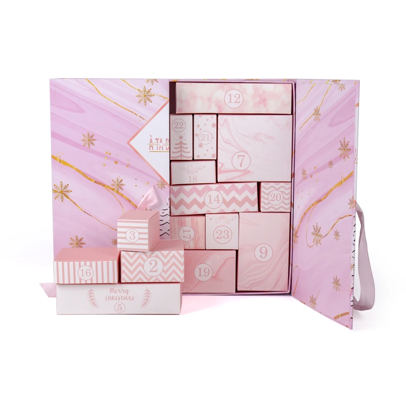 12 Days Of Christmas Box Beauty Cosmetic Large Advent Paper Box With Cosmetics