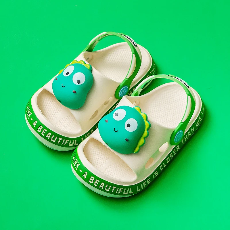 HX08 Fashion Cute Cartoon Summer Beach Sandals Flat Non Slip Eva Slippers For
