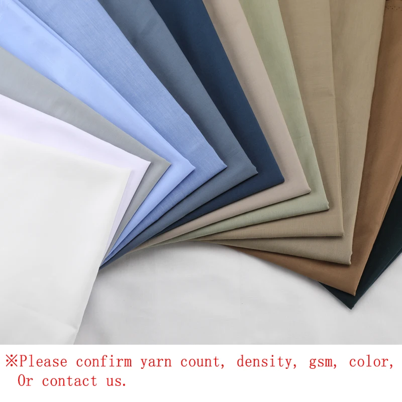 In stock 65 polyester 35 cotton 102gsm plain popline printing TC fabric for packet uniform shirt medical