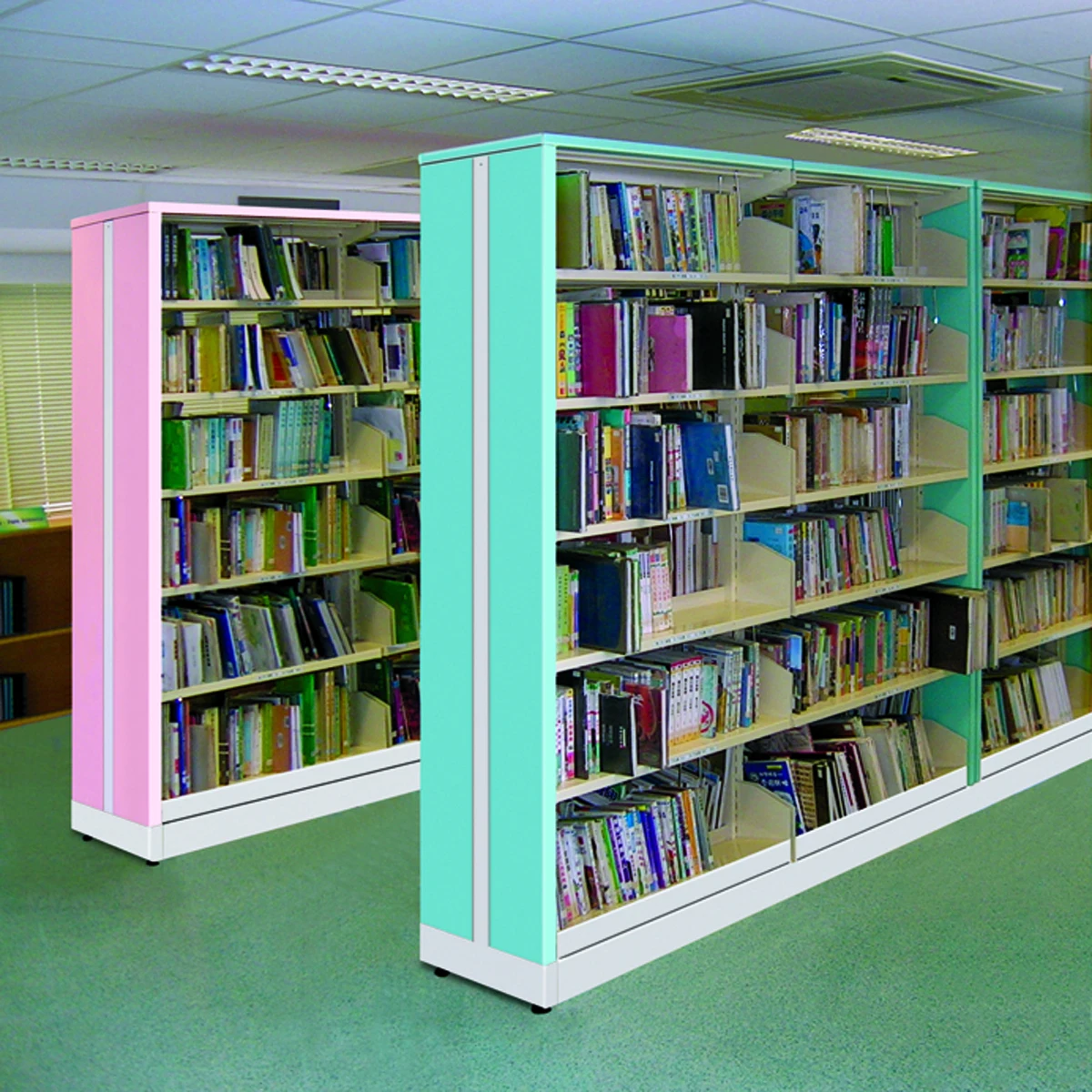 Металлические школьные книжные полки