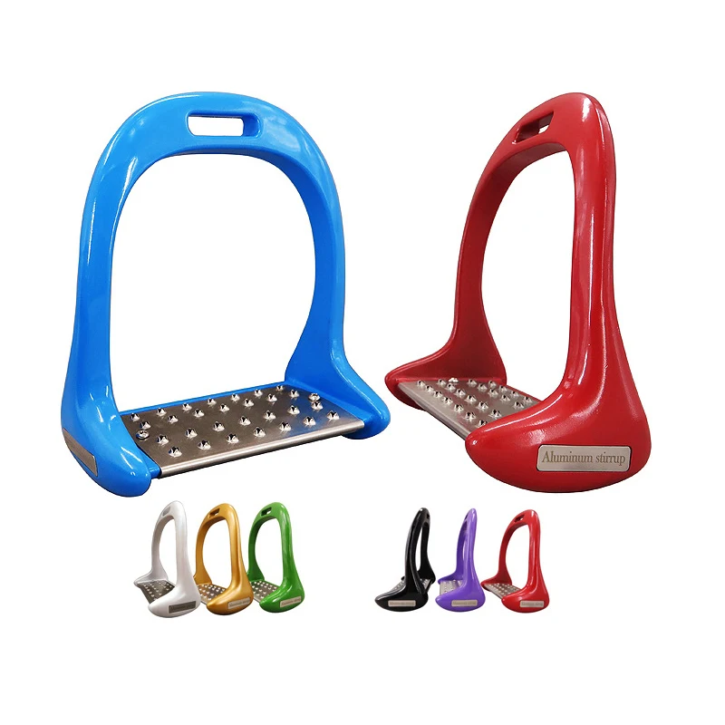 Multi-color saddle pedals metal stainless steel stirrups