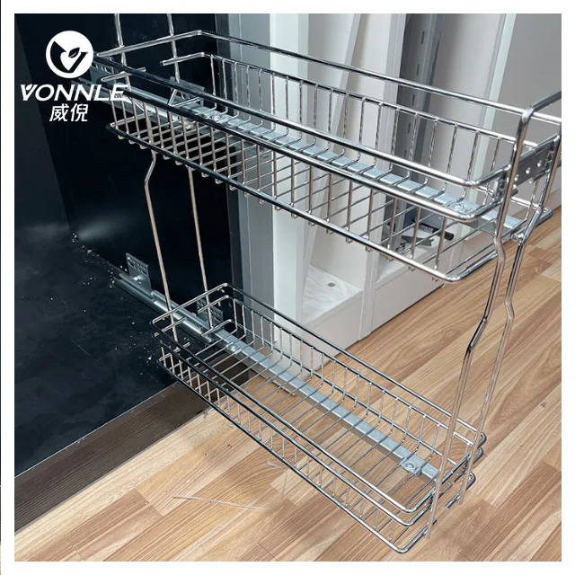 Multi-function storage high quality baskets for organizing pantry basket storage  kitchen pull out basket