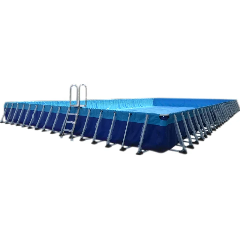 Big outdoor portable above ground pvc swimming pool