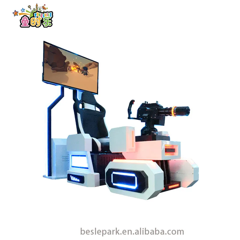 Besirui VR Shooting Gatling 9D Virtual Reality Arcade Game Machine Level Break Adventure Fun VR Shooting Simulator
