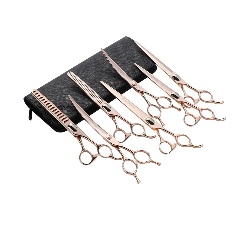CIDON 10 Series 7-Inch  34-Tooth Straight Pet Grooming Thinner Shears