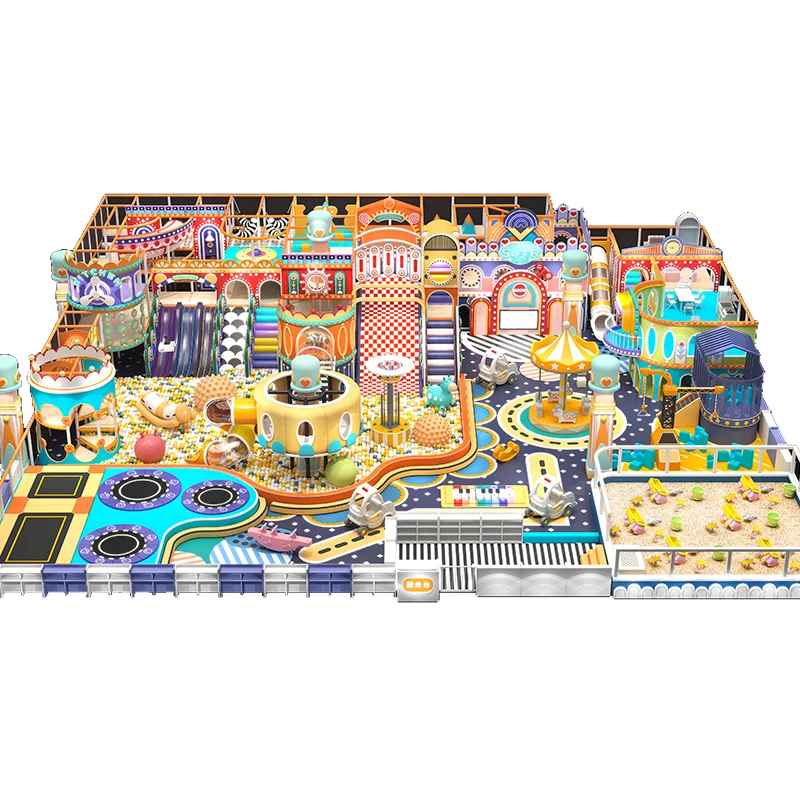 Soft amusement park indoor equipment adventure games for kids