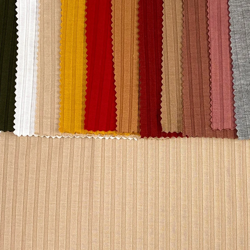 2022 Hot selling new fashion dty RIB fabric 2-side brush fabric knitted printed fabric for garment