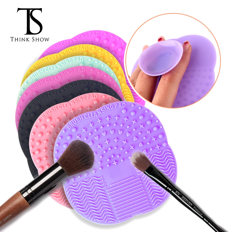 2024 High Quality Makeup Tools Makeup Brush Silica gel Cleaning Pad Multicolor Silica gel Cleaning Pad