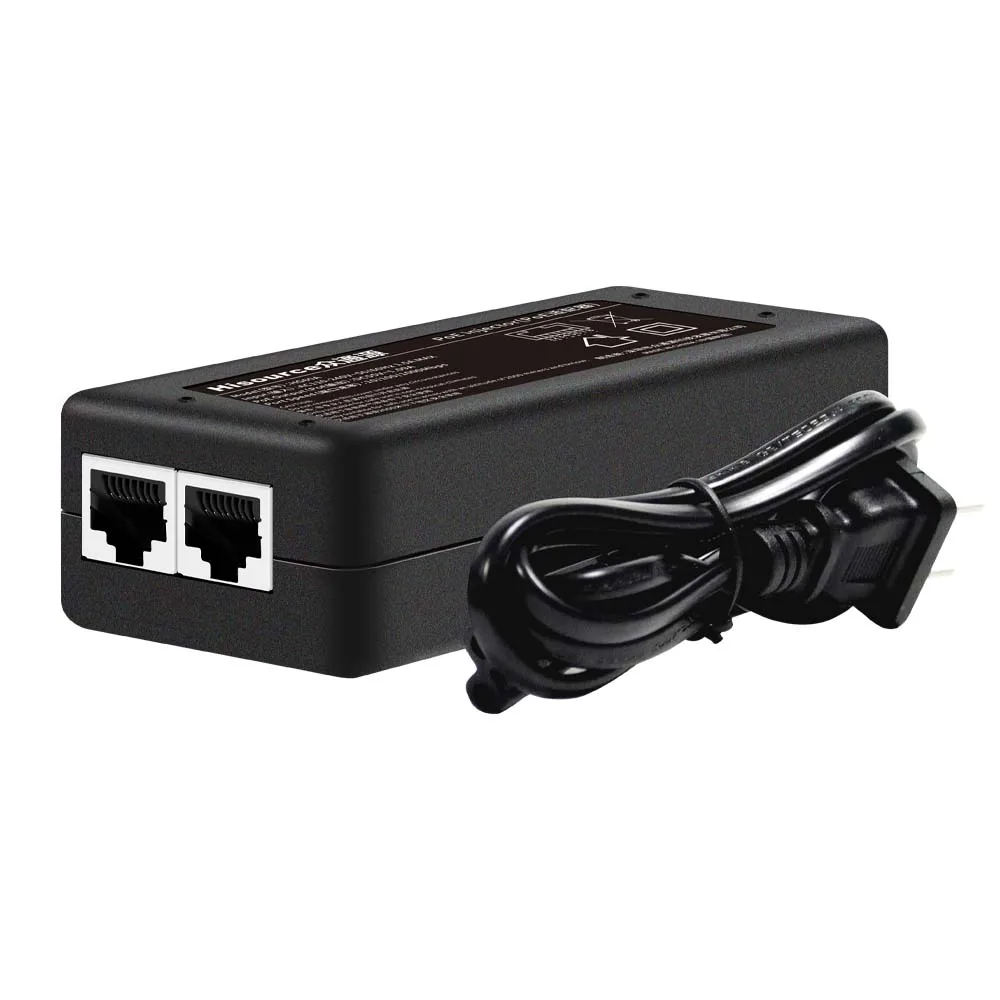 Gigabit 60W IEEE802.3BT Compliant PowerPoE Injector for High Power Cameras, Door Locksand LED Displays