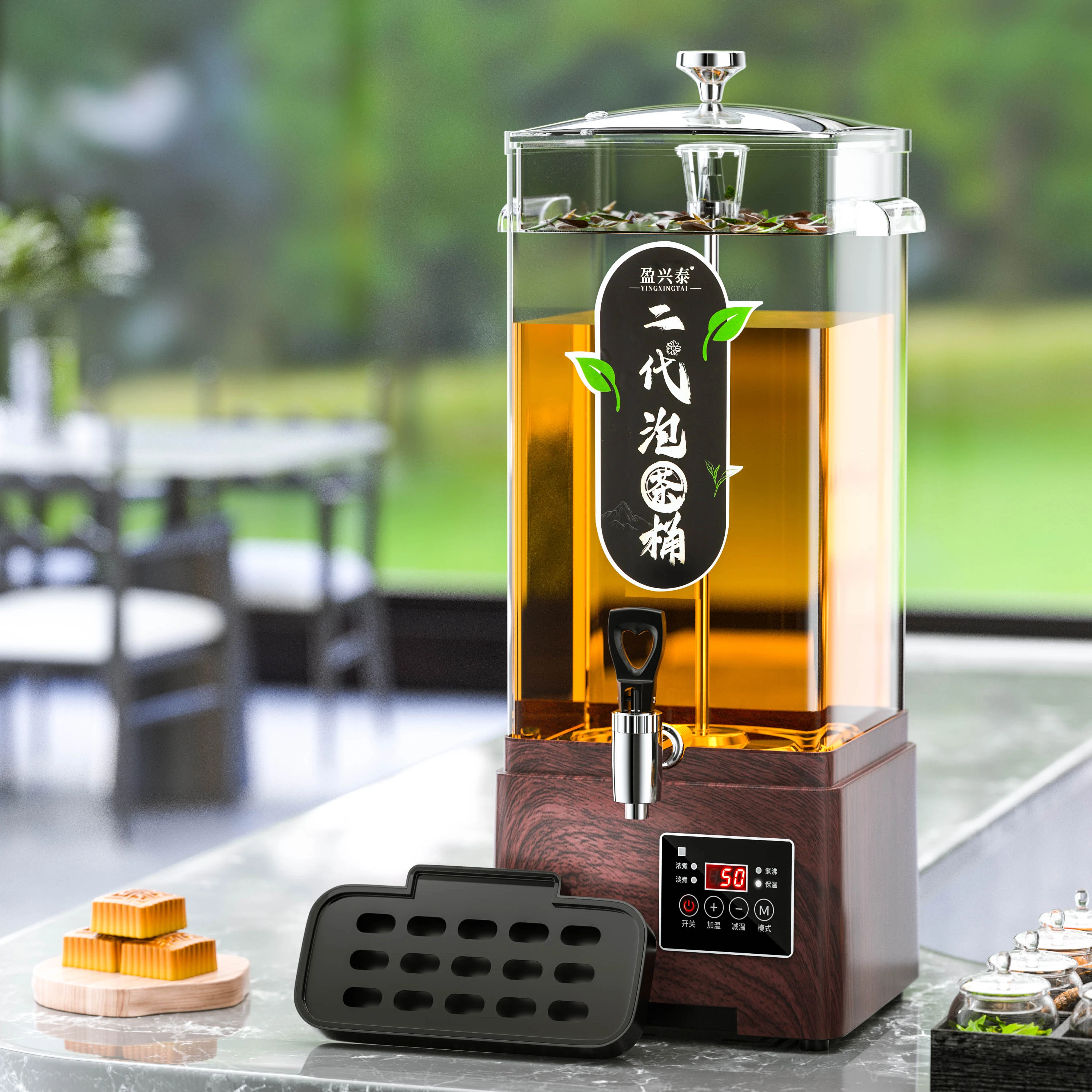 Electric Steam Water Heater Fast Heating  Tea Kettle with Temperature Control for Household Hotel Use