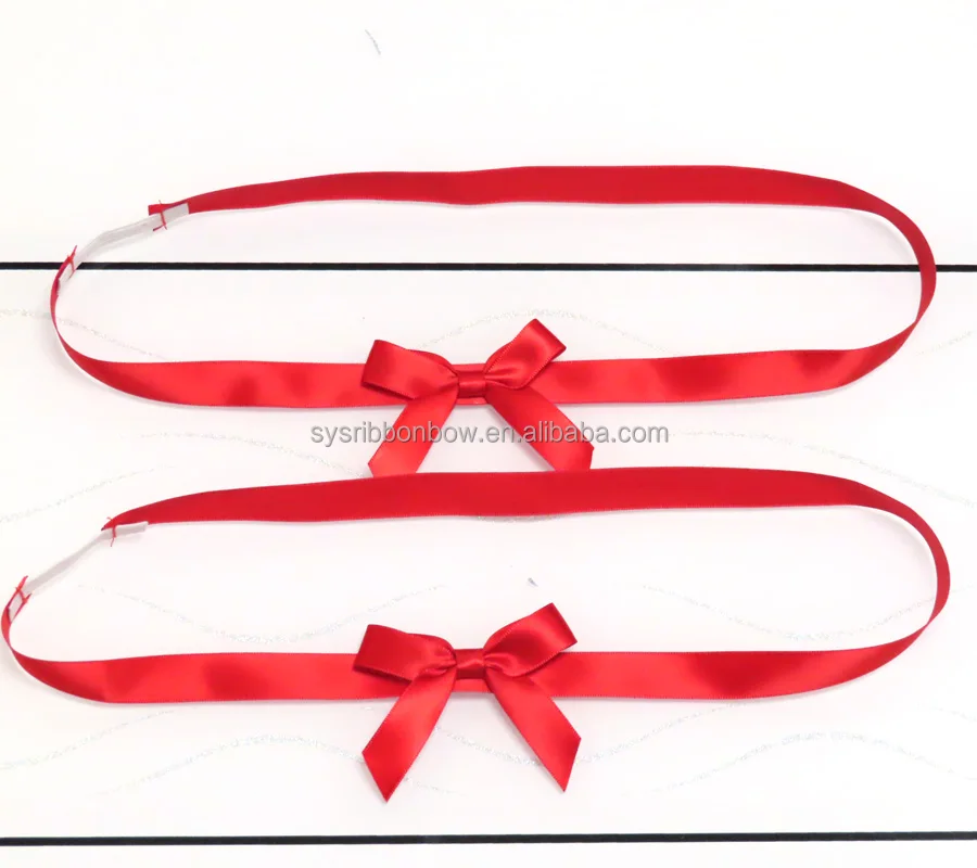 Customized various bow with elastic loop gift wrapping ribbon bow