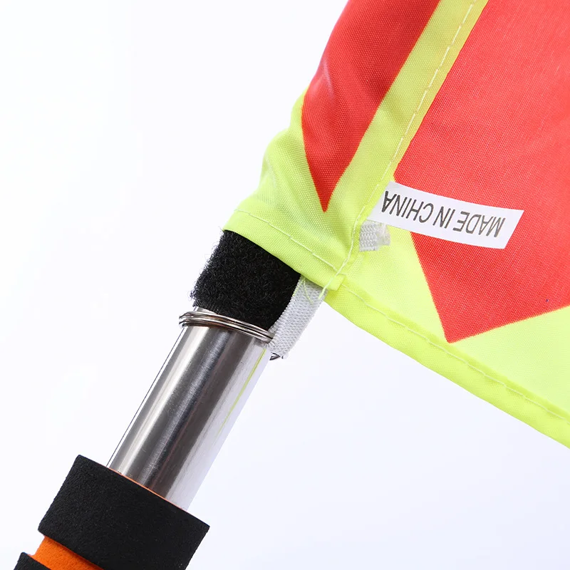 Wholesale Football Soccer Linesman Referee Flags,Metal Pole Foam Handle with Carrying Tote (Soccer Referee Flags)