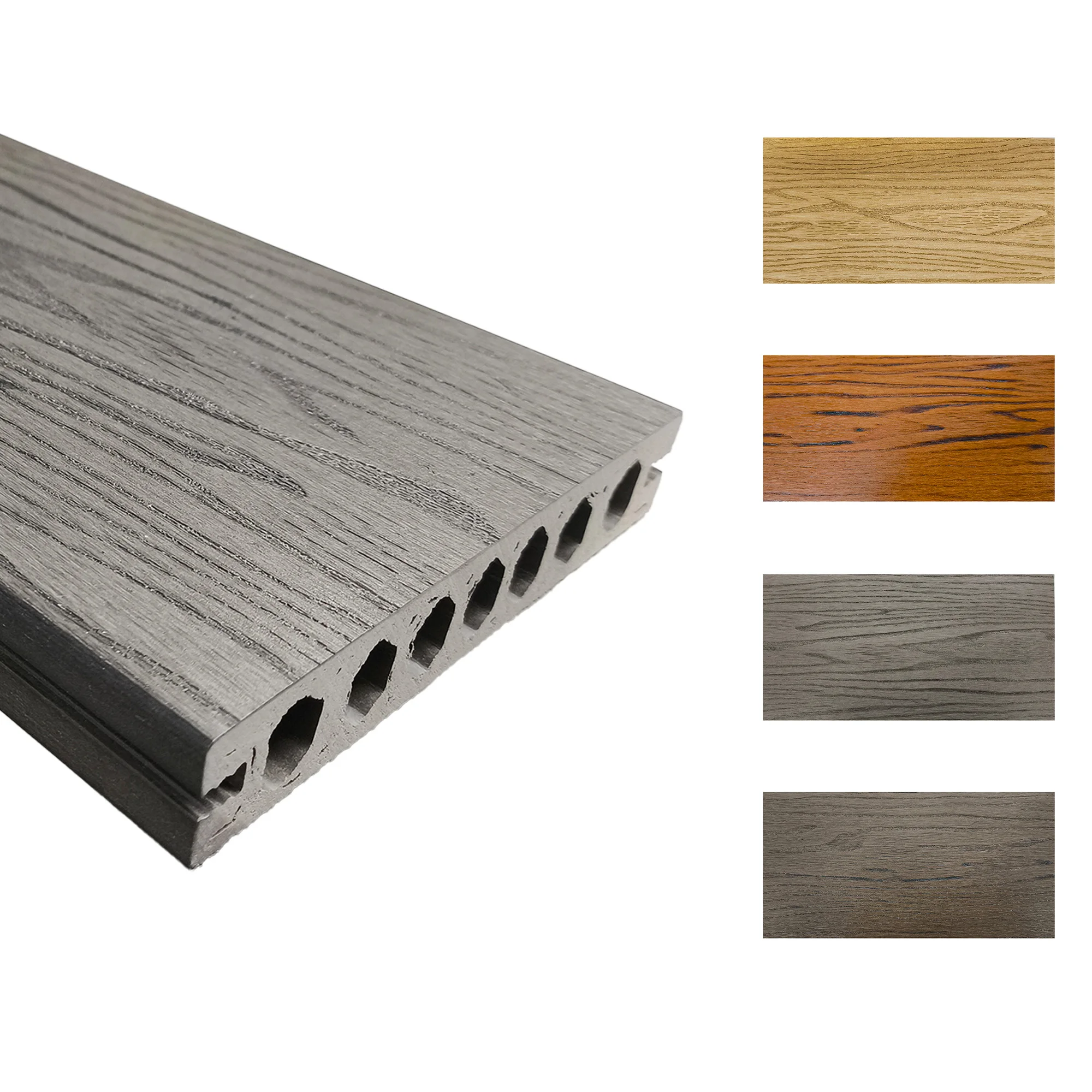 Garden landscaping board easy install low price wood plastic composite decking