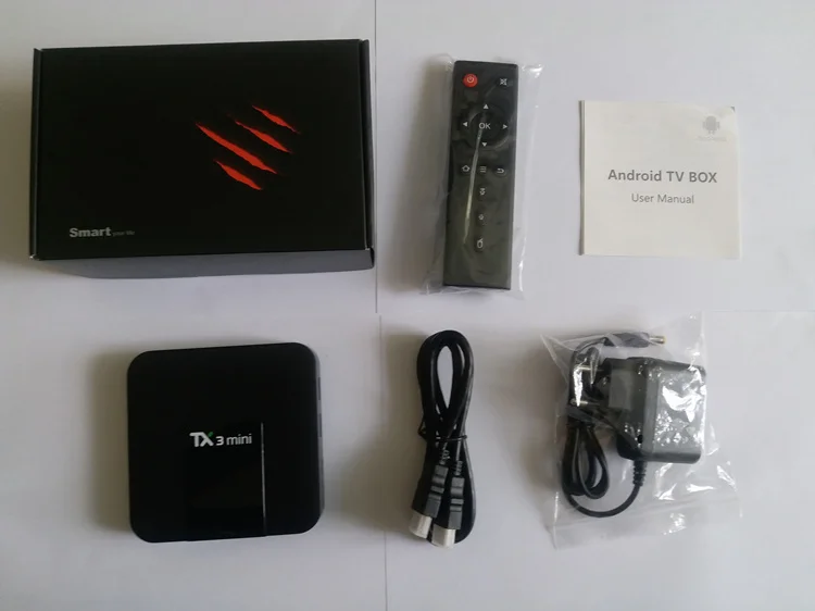  Четырехъядерный TX3 Mini 16GB Android 8 1 Wifi Smart TV Box Подходит для голосового пульта и