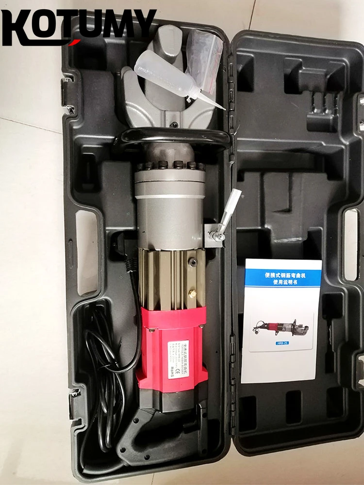 Electric Hydraulic Rebar Bender New Steel Bending Machine with Motor Core Component for Carbon Steel Processed Pipe Raw Material