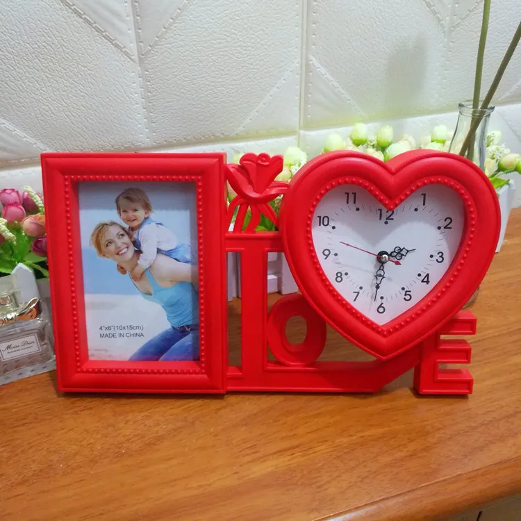 Лучший подарок на свадьбу, любовь с часами, фоторамка