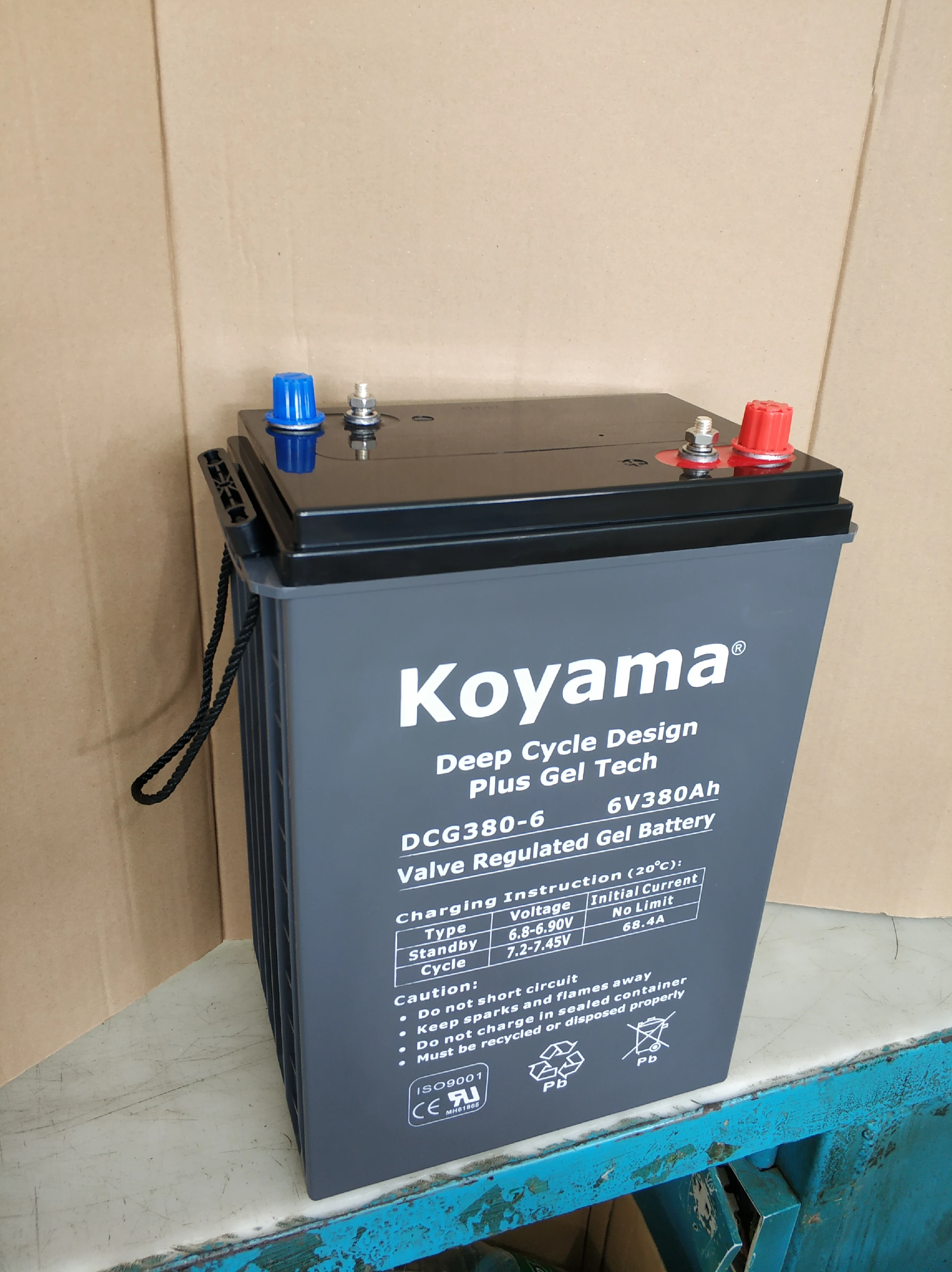 High Rate Deep Cycle AGM Battery 380ah 6V cleaning machine battery Golf carts battery Replace L16E-AC 370ah, 6V