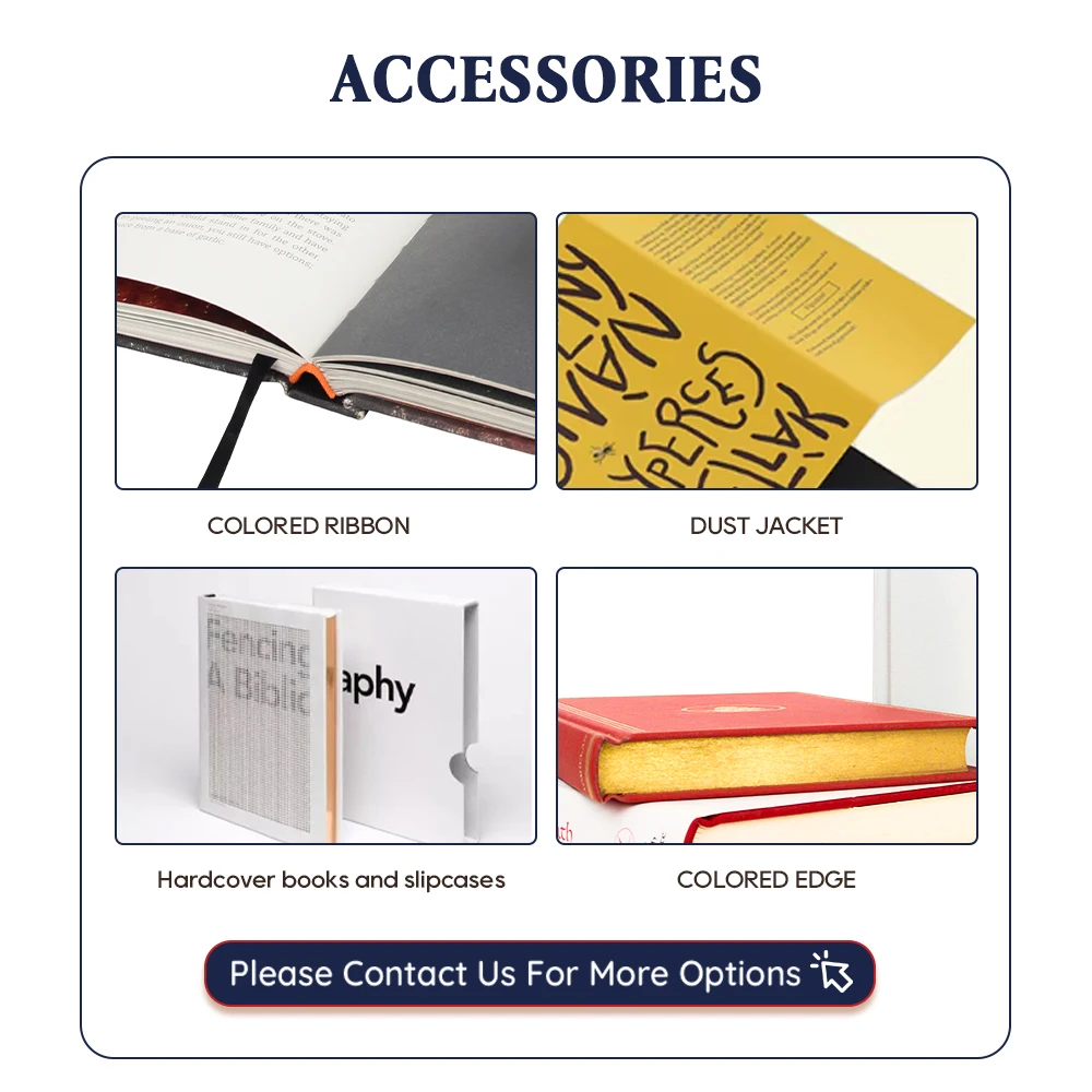 High Quality Hardcover Book Printing from China Cheap Price Art Paper Material Sewing Binding Custom Logo