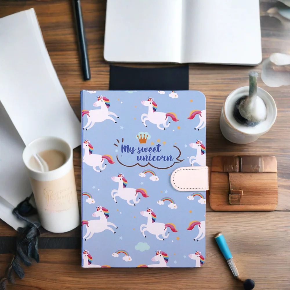 BEYOND magnet buckle journal and sketchbook,kids journal notebook for girls student with blank Page