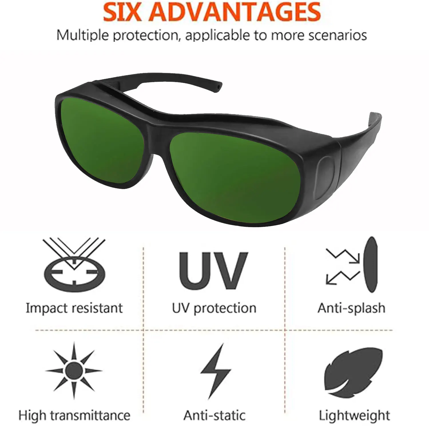 590-690nm OD5  Anti Laser 650Nm Red Laser Glass Line Laser Glasses