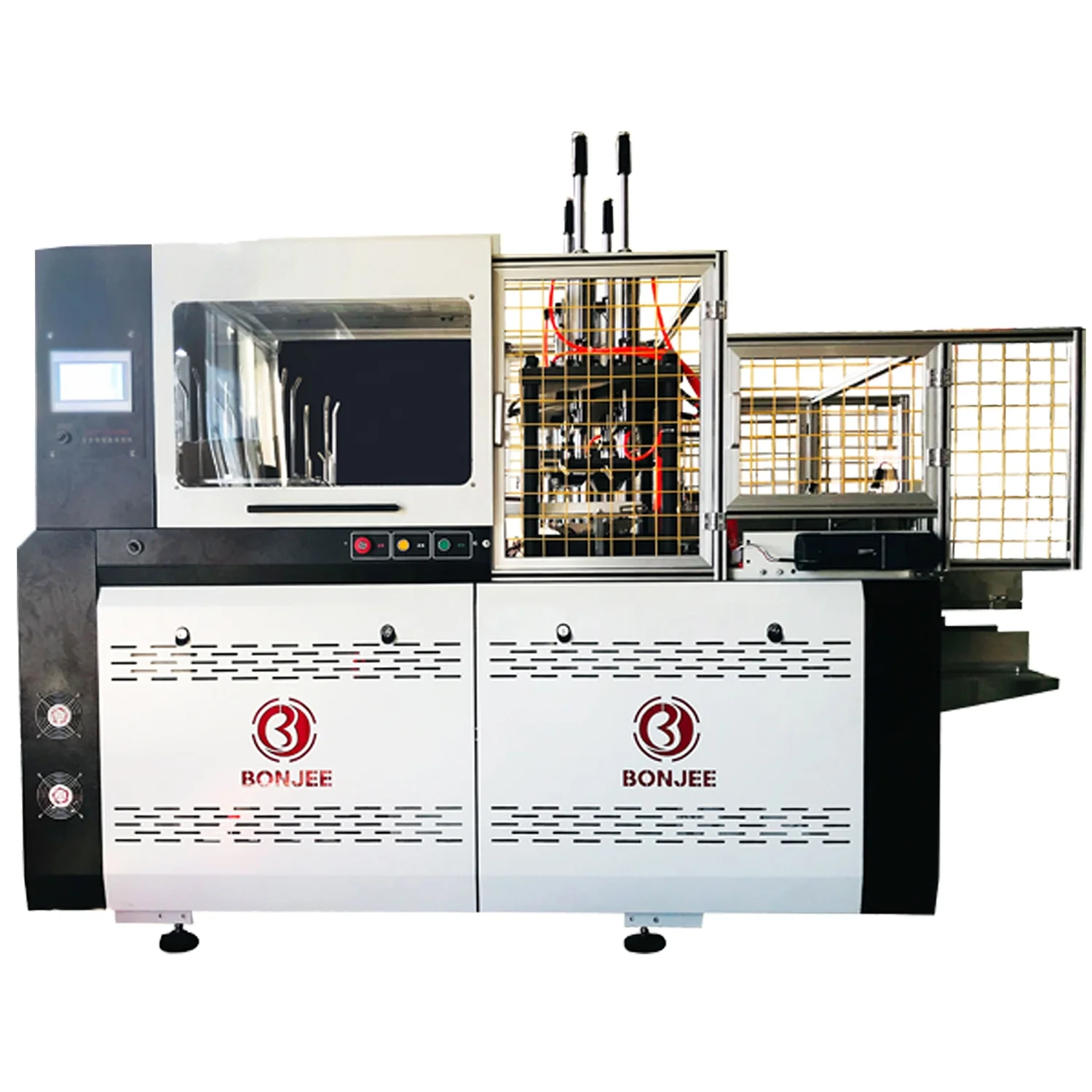 Disposable Chinese carry out food container forming machine made by Bonjee Machinery