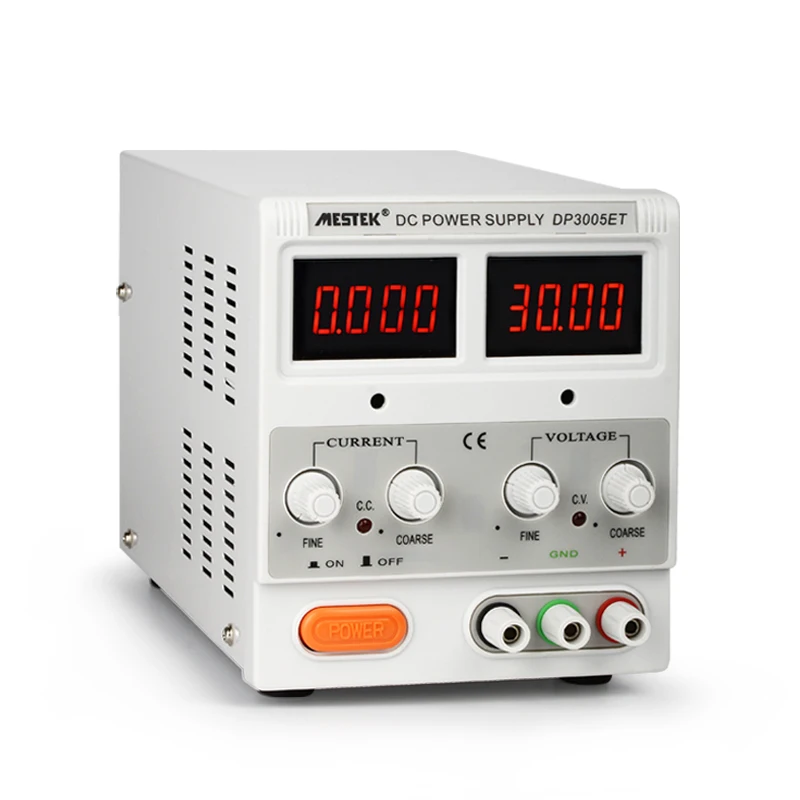 Digital Adjustable Laboratory DC Power Supply 4-digit Display 30V 5A Voltage Regulator For Phone Repair Mestek DP3005ET
