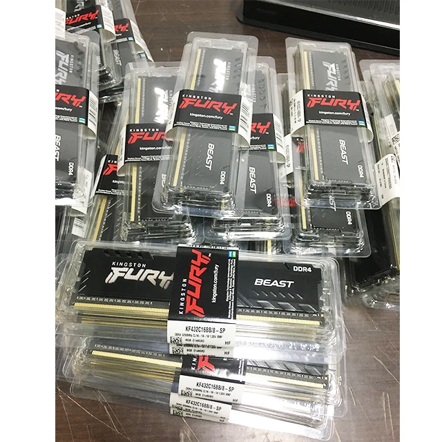 RAMs Hyper X FURY DDR4 2400 памяти MHz 2666MHz 3000MHz 3200MHz 3466MHz King-ston DIMM XMP Memoria ddr4 для оперативной рабочего стола