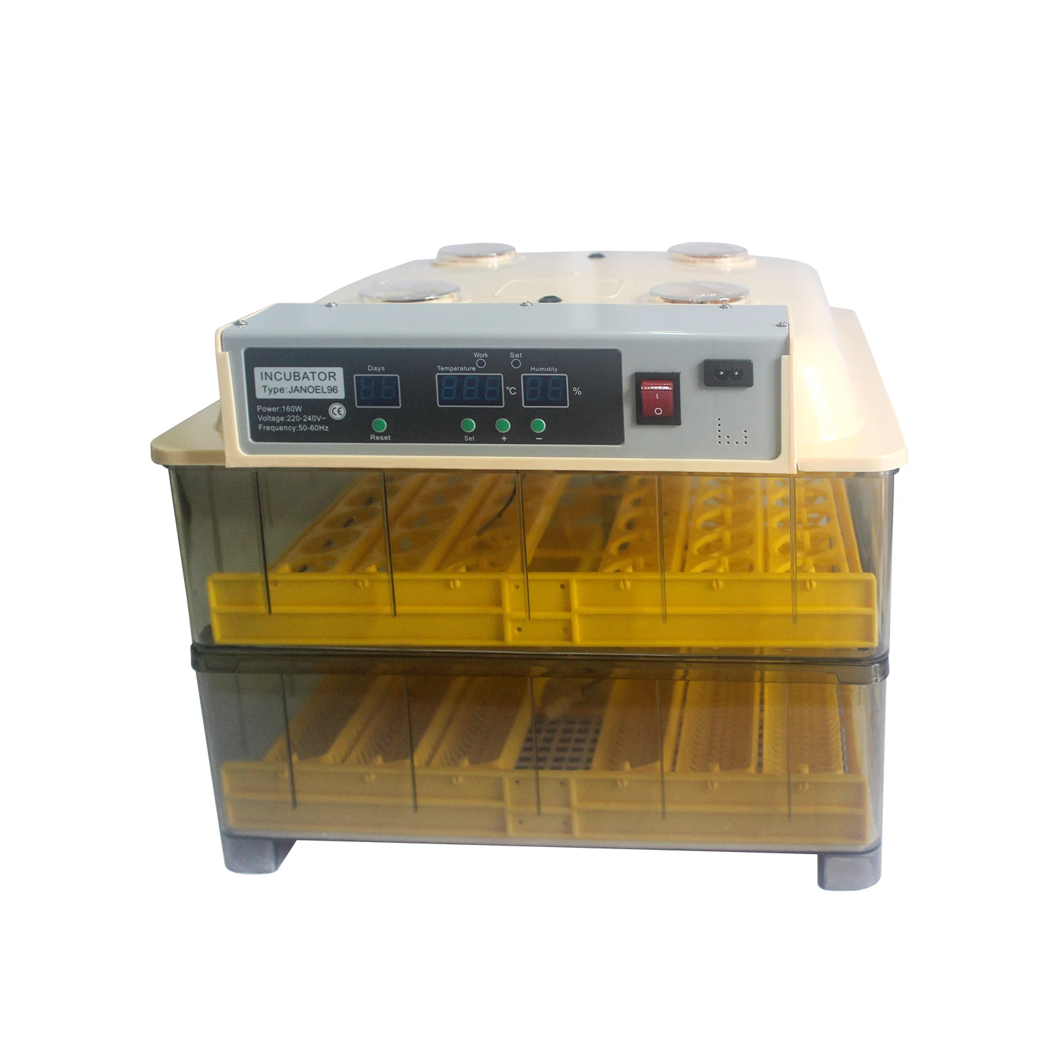 Small egg Incubator JANOEL 96 Fully automatic turning 96 chicken egg Hatcher for Reptile egg Hatcher
