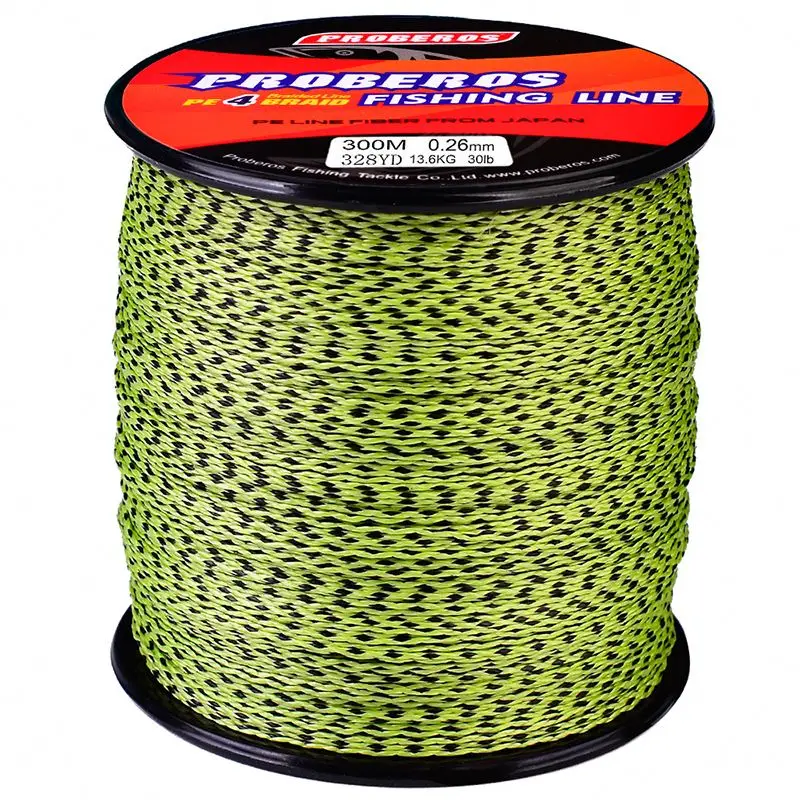 PROBEROS Fishing Line 4 Stands Braid Fishline 300M/328Yards PE Braided Line Multifilamento De Pesca