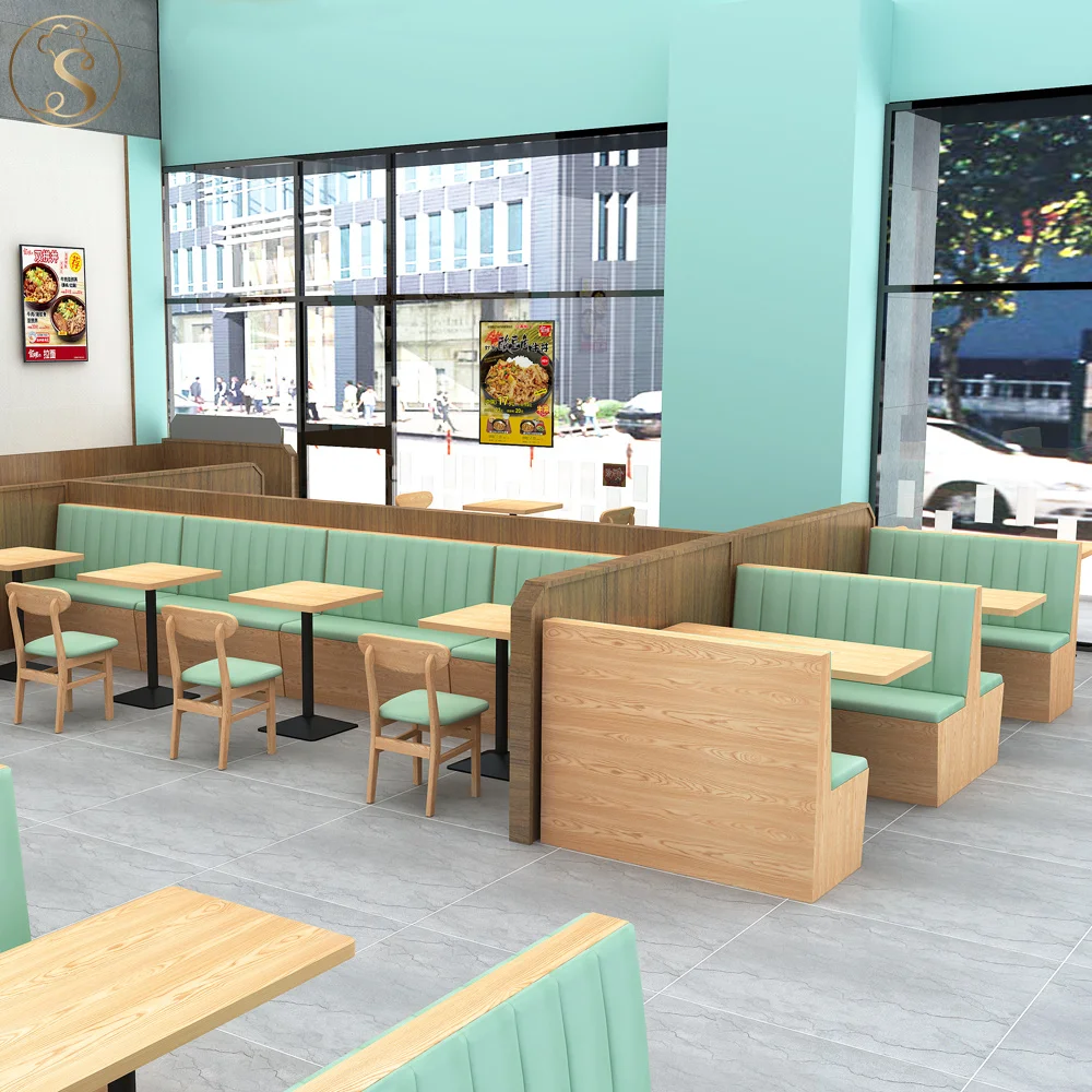 Interior design restaurant sofa furniture modern cafe chairs and tables for restuarent
