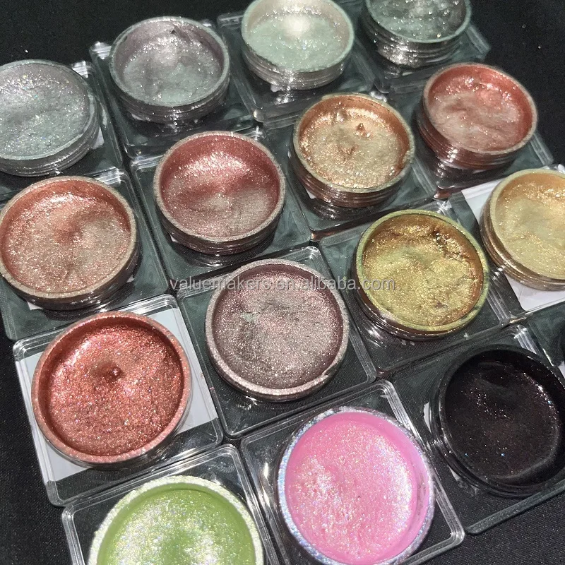 High Quality Private Label Jelly Liquid Metallic Eyeshadow Fast Dry Liquid Eeyliner Gel Pigmented Duochrome Eyeshadow Cream