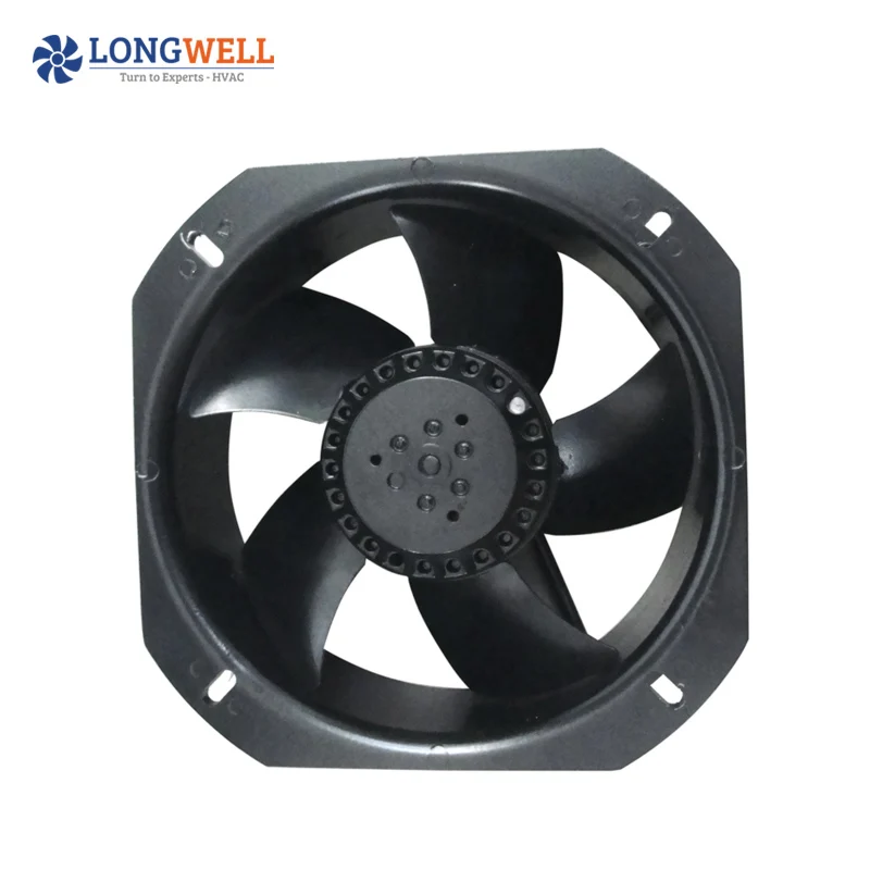 250mm AC aluminum alloy frame steel blades low noise compact ac axial flow fan