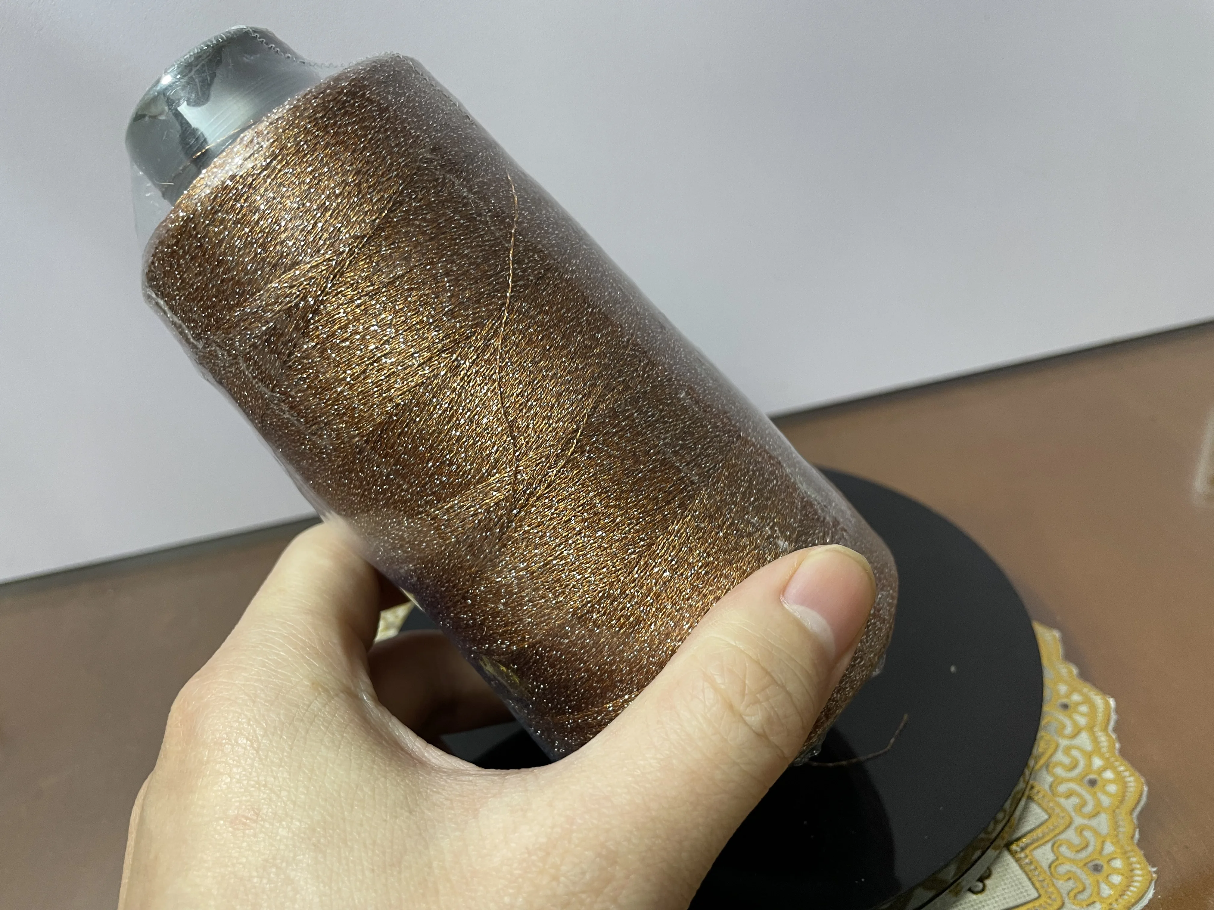 Wholesale recycle polyester yarn with grs certificate DTY FDY polyester yarn for woven label